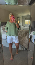 Load image into Gallery viewer, The Ibiza 100% cotton frill top

