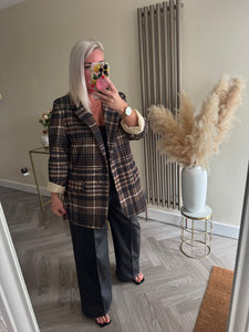 The zeta checked blazer