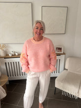 Load image into Gallery viewer, SALE The sequin palm tree sleeve knit (no return on sale items)
