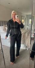 Load image into Gallery viewer, The luxe jersey zip peplum tracksuit
