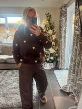 Load image into Gallery viewer, The Faith faux fur heart knit
