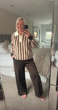 Load image into Gallery viewer, The Darcie striped polo knit
