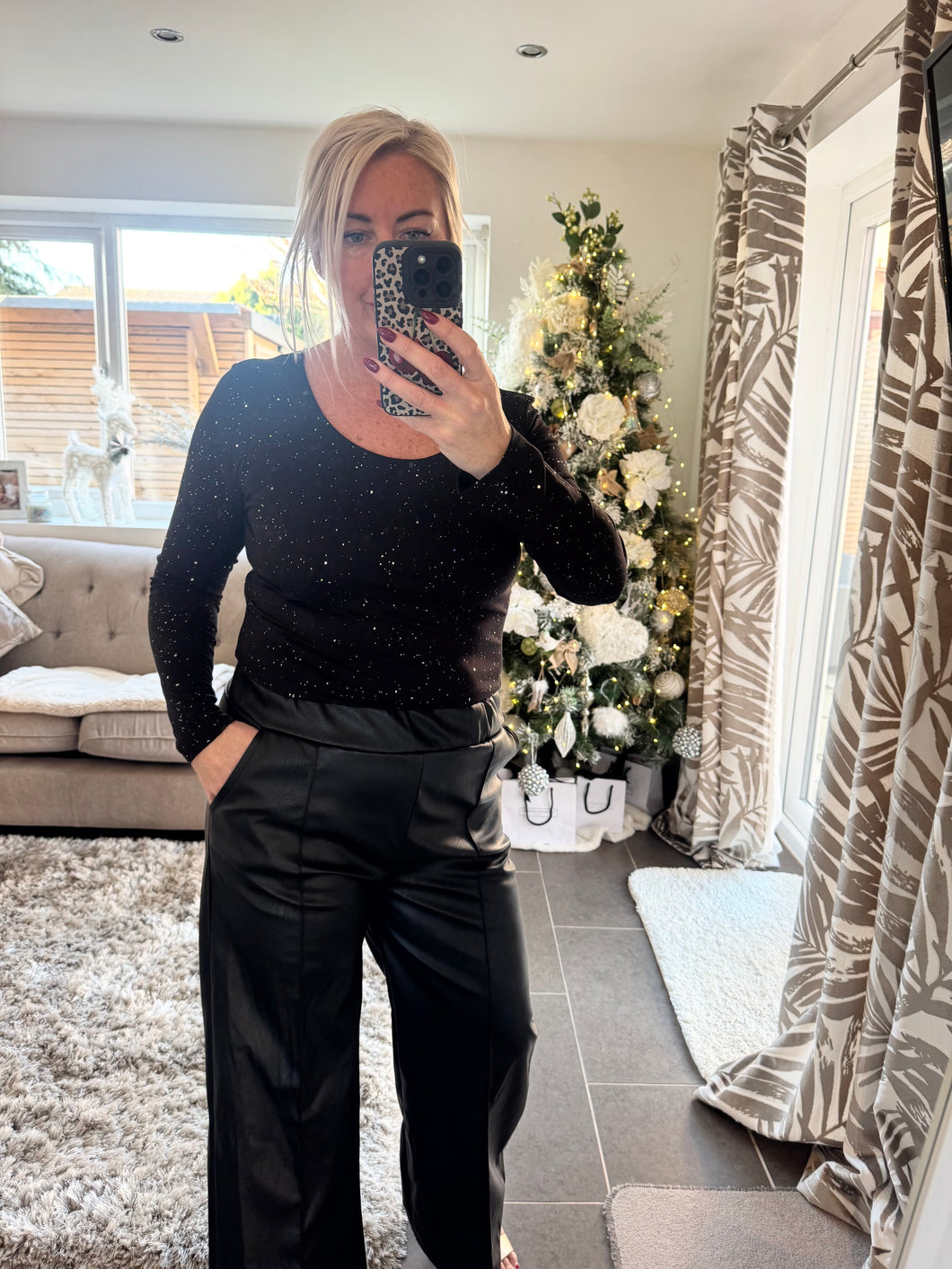 The basic long sleeve sparkle jersey