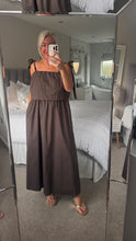Load image into Gallery viewer, The Ibiza 100% cotton tie shoulder dress

