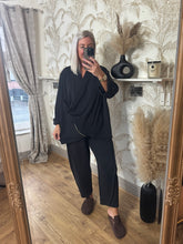 Load image into Gallery viewer, The Gabrielle luxe jersey drape exposed seam tracksuit
