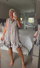 Load image into Gallery viewer, The Zeta Otto striped frill dress
