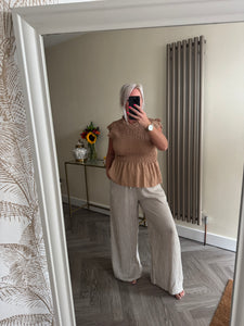 The shirred frill tops