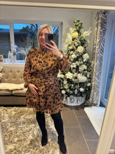 Load image into Gallery viewer, The animal print shimmer Rara dress
