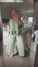 Load image into Gallery viewer, The Ibiza boho linen frill top

