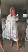 Load image into Gallery viewer, The Bora Bora lace embroidered dress
