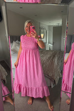 Load image into Gallery viewer, The Georgie gingham shirred dress
