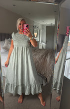 Load image into Gallery viewer, The Georgie gingham shirred dress
