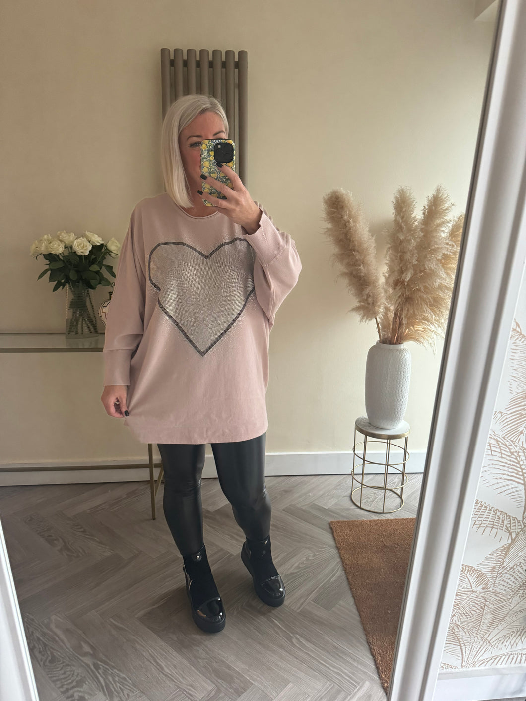 The supersoft sparkle heart jumper