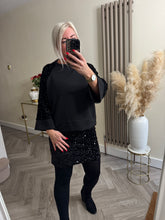 Load image into Gallery viewer, The Tiggy velour sequin skirt
