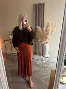 The wrap front jumper