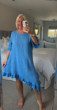 Load image into Gallery viewer, The Hopsack a symmetrical frill dress
