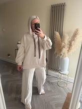 Load image into Gallery viewer, The “Luxe” animal print tie side tracksuit with pin tuck joggers
