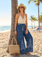 Load image into Gallery viewer, The chambray tie waist baroque denim trousers
