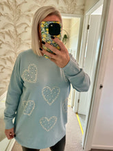 Load image into Gallery viewer, The supersoft sparkle heart with pearl detail jumper
