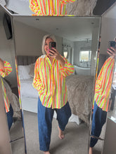 Load image into Gallery viewer, The Lulu neon striped shirt
