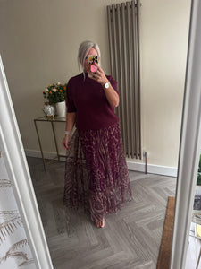 The animal print tulle skirt