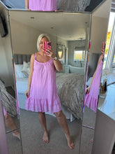 Load image into Gallery viewer, The Ibiza lace cotton strappy dress
