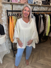 Load image into Gallery viewer, The V neck Lola with lace detail
