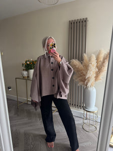 The Megan button through cape