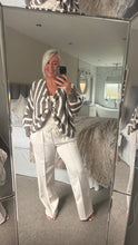 Load image into Gallery viewer, The Lola striped bow front/back jumper
