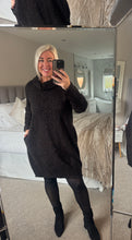 Load image into Gallery viewer, The Animal print snood dress with pockets
