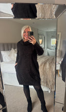 Load image into Gallery viewer, The Animal print snood dress with pockets
