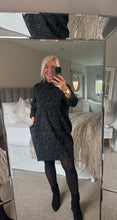 Load image into Gallery viewer, The Animal print snood dress with pockets
