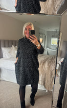 Load image into Gallery viewer, The Animal print snood dress with pockets
