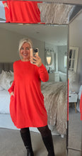 Load image into Gallery viewer, The supersoft knit jumper dress with pockets
