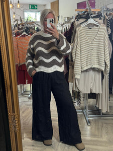 The Scalloped wave knit