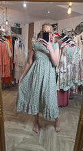 Load image into Gallery viewer, The ditzy  shirred dress
